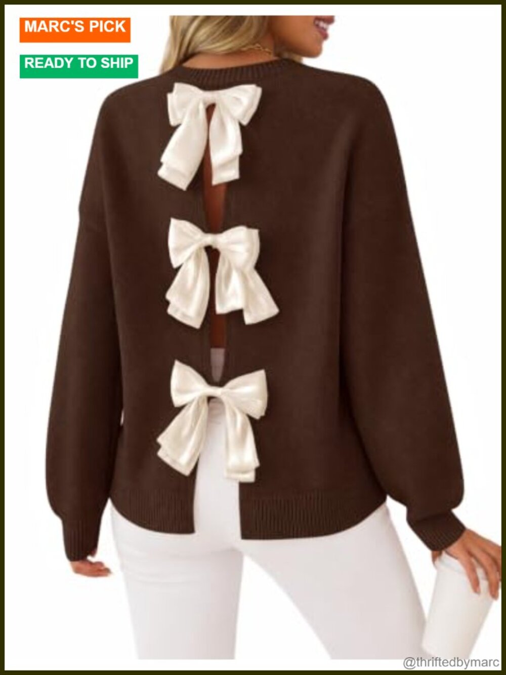 ZESICA Women's Fall Bow Knot Oversized Sweater Trendy Pullover Top